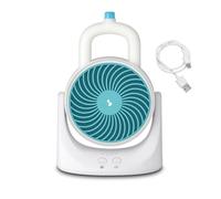 BEPER P206RAF202 Mini Raffrescatore d’Aria USB con Luci LED, Condizionatore Portatile da Tavolo con 3 Velocità, Contenitori Ghiaccio, Inclinazione Regolabile, per Casa e Ufficio