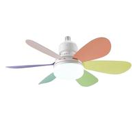 beper P206VEN610 Ventilatore da Soffitto, 40W, Illuminazione e Ventilazione con Design Intercambiabile, 2 Set di Pale, 3 Velocità, Telecomando e Lampada a Risparmio Energetico