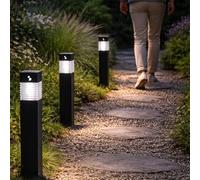 BEPER P207ILO030 Set 3 Lampade Solari Segnapassi da Giardino, Luci Solari LED da Esterno con Picchetto, Accensione Automatica, Illuminazione per Vialetti e Aiuole, IP44