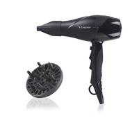 BEPER P301ASC002 Asciugacapelli Professionale 2200W, Phon Capelli con 2 Velocità, 3 Temperature, Colpo d’Aria Fredda, Diffusore Volume e Concentratore Styling, Motore lunga durata