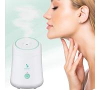 BEPER P302VIS010 Sauna Facciale a Vapore Hidra, Pulizia Viso Profonda e Idratazione, Vaporizzatore viso con Serbatoio 60ml, Supporto per Essenze, con Misurino Incluso