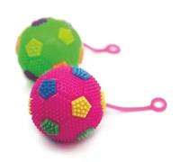 BEPER Palla Antistress Squeeze LED a Forma di Pallone da Calcio, Con Anello, Effetto Luminoso Multicolore, Diametro 6,5 cm, Gioco Sensoriale per Bambini 36M+