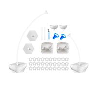 bephible Kit di supporto per arco di palloncini, forma di piegatura gratuita, stabile e affidabile, kit di supporto per palloncini a mezzo arco per accessori per feste di nozze A
