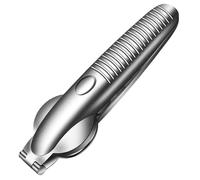 bephible Pinza per aprire le castagne con manico confortevole, in acciaio inox, con impugnatura ergonomica per uso alimentare, strumento per nocciole e noci più portatile, argento