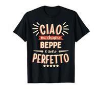 Beppe Giuseppe Idea Regalo Nome Personalizzato Divertente Maglietta