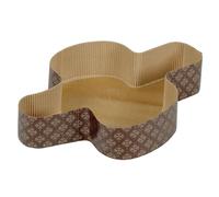 Beppiani Stampo per Colomba di Pasqua, pirottini colomba pasquale in carta, pura cellulosa resistente al calore +200 C°, forma per colomba pasquale professionale (1, 500 g)