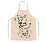 BEPSYOM 1 pezzo di grembiule da cucina, grembiule da barbecue in cotone, grembiule da cucina stampato rosa per donna, grembiule personalizzato, regalo divertente