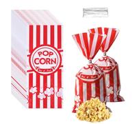 BEPSYOM 100 Sacchetti Popcorn Porta Pop Corn Accessori per Macchine Popcorn Ideali per Candy Bar e Serate Film