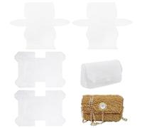 BEPSYOM 4 Pezzi Fogli Rete Plastica per Borse - Set Pellicole Plastica Rete Ricamo Tessuto Progetti Uncinetto Lavori Ricamo così Come Maglia Tela Borse Fatte a Mano/Tracolla/DIY(15X23/18X26cm)