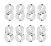 BEPSYOM 8 Pezzi Fermaporta Proteggi Maniglia Porta Paracolpi per Maniglia Porta Interna (Trasparente)