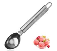 BEPSYOM Porzionatore per Gelato in Acciaio Inox Cucchiaio Gelato Palline Melone e Biscotti Spallinatore Gelato Utensili da Cucina Lavabile in Lavastoviglie