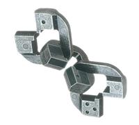 BePuzzled Chain Hanayama Metal Brainteaser Puzzle Mens Level 6, for Age
