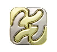BePuzzled Square Hanayama Metal Brainteaser Puzzle Mens Level 6, for Ag