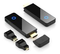 BEQOOL Trasmettitore e ricevitore HDMI wireless - 4K Decoding 1080P 60HZ Output, Dual Band 2.4/5GHz, 98FT, Streaming Video Audio da laptop, PC, STB, Camera a TV, proiettore, monitor (nero)