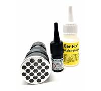Ber-Fix® 3 g di colla UV per vetro, viscosa, 500-1000, torcia UV da 21 con detergente speciale