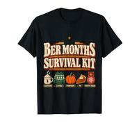 BER Months Survival Kit Caffeine Pumpkins Pie Festive Chaos Maglietta