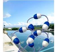 Ber portatile galleggiante da 4,9 m, con corda divisoria per spiagge e corsi d'acqua, accessorio ideale per la piscina per bambini e protezione a bordo piscina