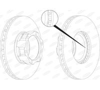 BERAL BCR118A Disco freno per MERCEDES-BENZ
