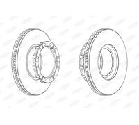 BERAL BCR173A Disco freno per IVECO