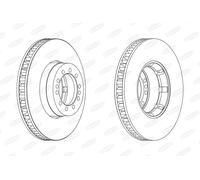 BERAL BCR242A Disco freno per RENAULT TRUCKS