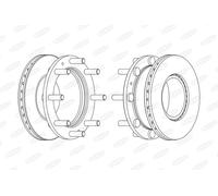 BERAL BCR308A Disco freno per IVECO