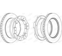 BERAL BCR332A Disco freno per IVECO