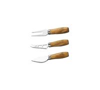 BERARD Set di 3 coltelli da formaggio in legno d'olivo marrone
