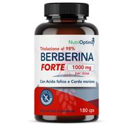 Berberina 1000mg Pura H orte con Acido Folico e Cardo Mariano - 180 Capsule V
