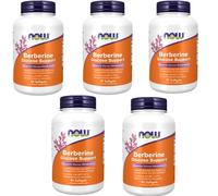 Berberina 400mg Glucosio Metabolismo Supporto 5X90gels NOW Foods Mct / Caprico