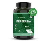 Berberina Dosaggio Forte 500 mg Maxi scorta 120 capsule gastroprotette 4 mesi di