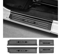 Bercicci 4 Protezioni per battitacco per Jeep Wrangler JL JLU 2018-2025 2026 e Gladiator JT 2020-2025 2026, Accessori in Acciaio Inox per portiera Anteriore e Posteriore (Fibra di Carbonio)