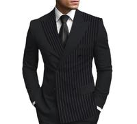 BERCIELY Giacca Uomo Sciolto Giacca Casual Uomo Bavero Tinta Unita Finiture Delle Tasche Uomo Classico Giacca Affari Uomo A-15 XL