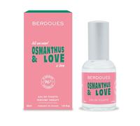 BERDOUES - Eau de toilette Osmanthus & Love Perfume Therapy, Eau de toilette donna, Profumo adolescente ragazza, 96% di origine naturale, Made in Francia, 30 ml