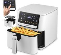 Berdsen Airfryer Friggitrice ad aria calda - 1700 W 6,5 L - Friggitrice - 8 programmi touch screen - Bianco