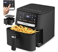 Berdsen Airfryer Friggitrice ad aria calda - 1700 W 6,5 L - Friggitrice - 8 programmi touch screen - Nero