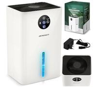 Berdsen Deumidificatore elettrico deumidificatore silenzioso fino a 34 dB serbatoio acqua 1800 ml risparmio energetico LED BD-528 bianco