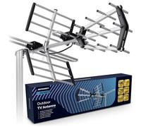 Berdsen DVBT2 Antenna con amplificatore interno 12 dB - Portata fino a 80 km - Antenna esterna esterna esterna - Filtro LTE - Full HD Ultra HD 4K