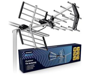 Berdsen DVBT2 Antenna con amplificatore interno 12 dB - Portata fino a 80 km - Antenna esterna esterna esterna - Filtro LTE - Full HD Ultra HD 4K