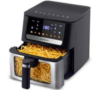 Berdsen Friggitrice ad aria calda XL, 6,5 l, con finestra e touchscreen, 1700 W, 8 programmi, lavabile in lavastoviglie