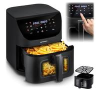 Berdsen Friggitrice ad aria calda XXL 8L - Airfryer con finestra e touchscreen - 1700 W - 12 programmi - Sano senza grasso