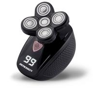 Berdsen Rasoio elettrico 5 in 1 senza fili a doppia lama rotante in acciaio 5 teste 3 teste master BD-265 Nero