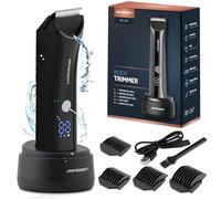 Berdsen Rasoio professionale da uomo, elettrico per barba, 4 pettini, 3-12 mm, nero