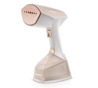 Berdsen Steamer - Piastra per vapore da viaggio, 2000 W, controllo del vapore, potenza del vapore, 45 g/min LCD, set con spazzola da 360 ml, contenitore dell'acqua per il trasporto, colore: Beige