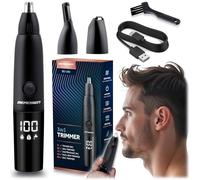 Berdsen Trimmer 3 in 1 - Rasoio elettrico per capelli da uomo, 3 testine intercambiabili LCD, nero