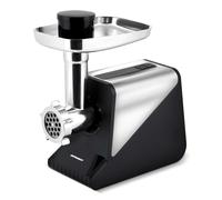 Berdsen Tritacarne elettrico Set con accessori accessori per salsiccia, dischi forati, trituratore 800/2000 W, nero e argento