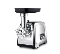 Berdsen Tritacarne elettrico Set con accessori per salsiccia, dischi forati, 450/1200 W, argento