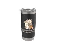 Bere acqua stupida per il mio corpo stupido divertente opossum meme Bicchiere termico in acciaio inox doppia parete
