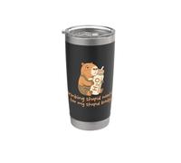 Bere acqua stupida per il mio stupido corpo divertente Capybara Meme Bicchiere termico in acciaio inox doppia parete