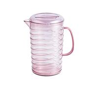Bere Bicchieri domestici for brocca d'acqua in PP da 2 litri con coperchi | Caraffa for tè freddo for caffè, succhi di frutta, limonata e latte(Pink)
