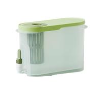 Bere Bollitore freddo da 3,9 litri con rubinetto in PP di grande capacità | Dispenser for bevande ghiacciate con limonata for frigorifero con bottiglia di acqua fredda(Green)